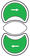 Twintouch Flush Green Arrows Left Right