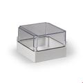 Enclosure Cubo S Polycarb Plain Clear Lid 175x175x125mm
