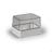 Enclosure Cubo S Polycarb Plain Clear Lid 125x175x125mm