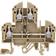 RKD 4/D1 Beige, 4mm² Double deck with diode, linked, multi-foot