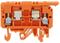 STK 1 Orange, 4mm² Compact fuse terminal, 5x20, 5x25, 5x30, 6.3A, multi-foot
