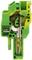 ZST 2.5/1A/Q/Z, Male plug cross-connectable with housing pegs, Green/Yellow