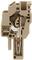 ZST 2.5/1A/Q/Z, Male plug cross-connectable with housing pegs, Beige
