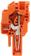 ZST 2.5/1A/Q/Z, Male plug cross-connectable with housing pegs, Orange