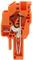 ZST 2.5/1A/Q/Z, Male plug cross-connectable with housing pegs, Orange