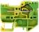 ZSTK 2.5/1A/1S-H/15, Horizontal coupling plug, Green/Yellow, TS15