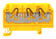 FRK 2.5/3A Yellow, 2.5mm² Push-in feed through, 1 in, 2 out