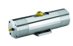 Solid stainless steel pneumatic actuator