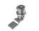Compression lock 35mm, Double bit 3, Chrome plated