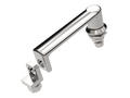 L-handle stainless steel 304, 18mm, 35.5mm handle, padlockable