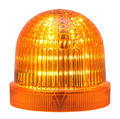 LED Steady/flashing beacon, Ø60mm, Amber, 110-120 V ac, UDC