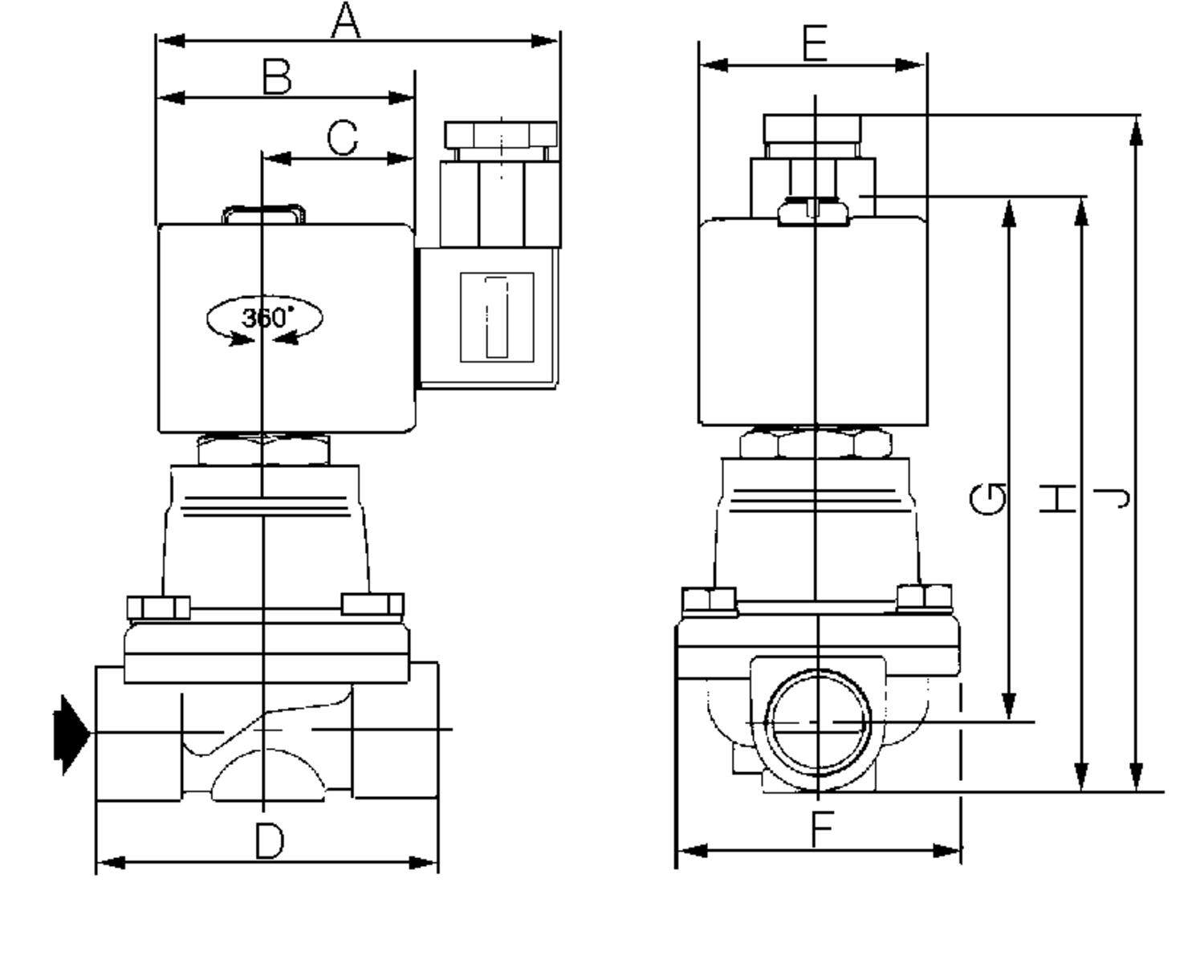 2/2 Cryogenics valve 1/2"-3/4"