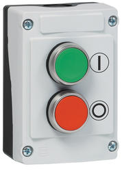 2 button push button box