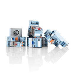 A range of relays and contactors in various sizes and variants