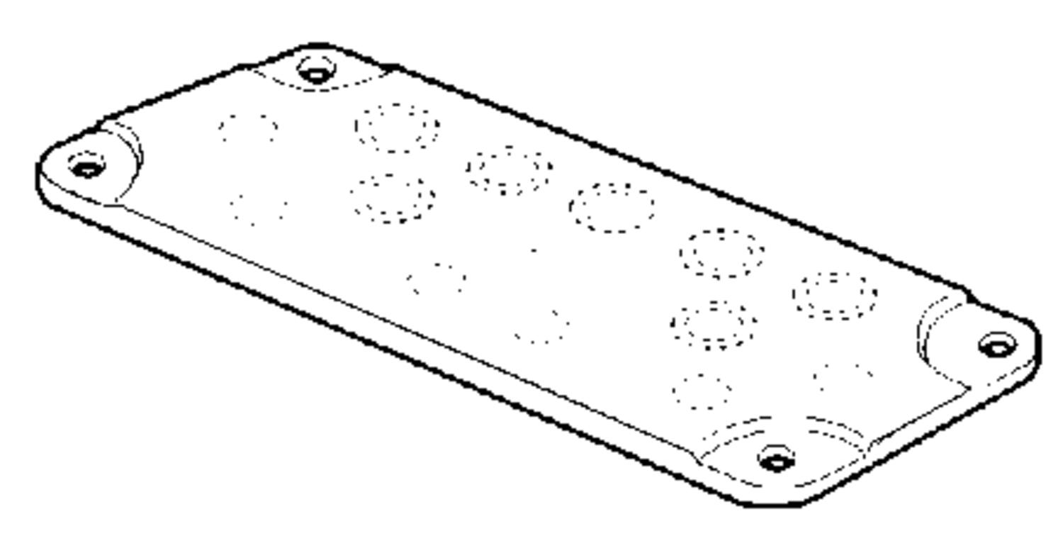Accessories to Ensto Cubo C: Knock-out-flange FL21, incl. PUR-stoppíng up, PC