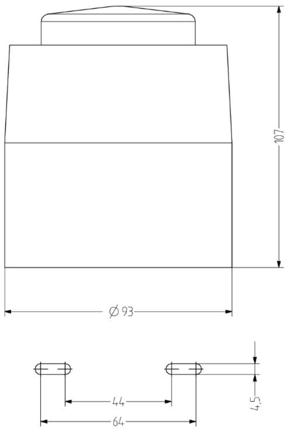 Auer Signal CS1 dimensions sketch 