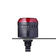 Auer Signal Panel Mount Beacon with Sounder, E Series red