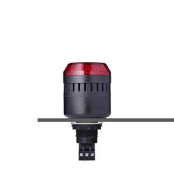 Auer Signal Panel Mount Beacon with Sounder, E Series two red beacons