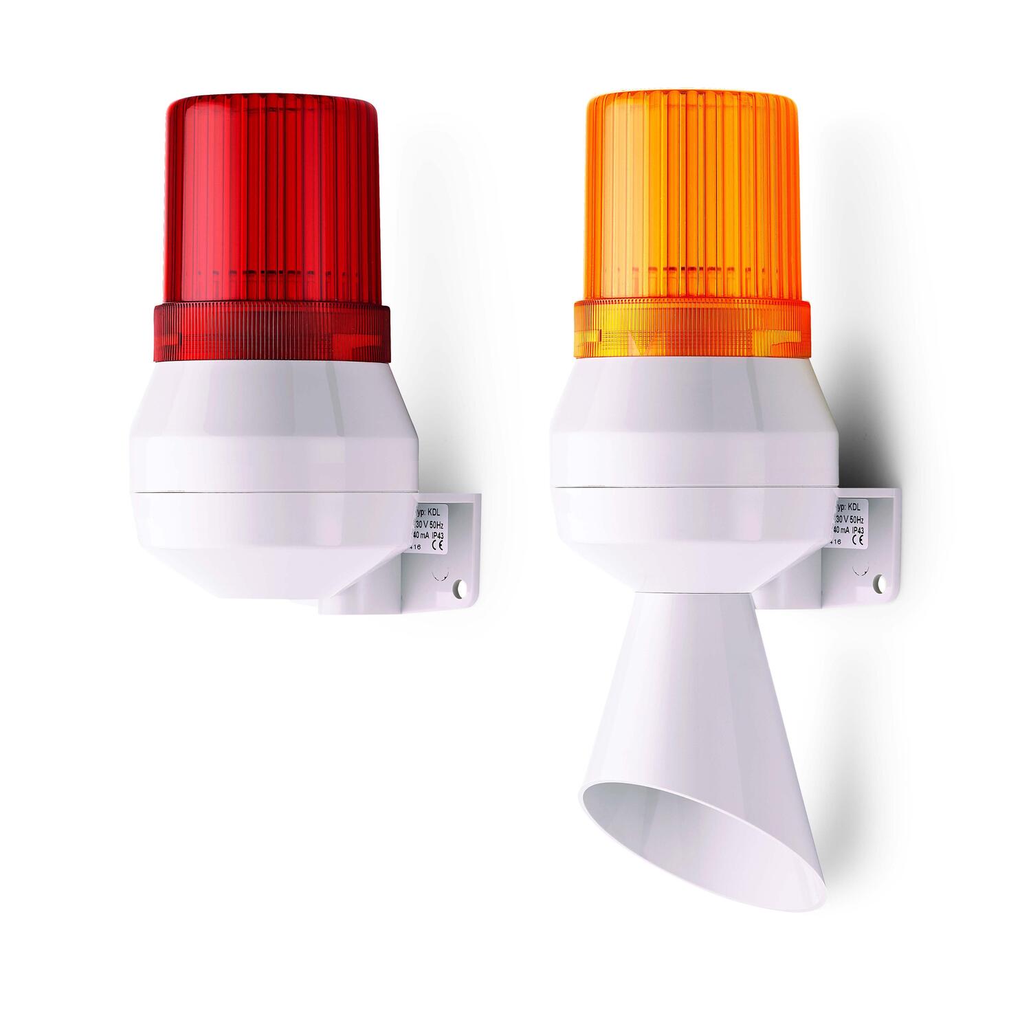 Auer Signal Vertical Mount Mini Horn with Beacon, K Series