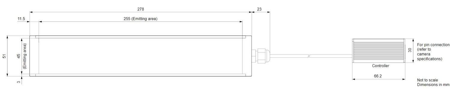 Basler flood lights dimensional drawing