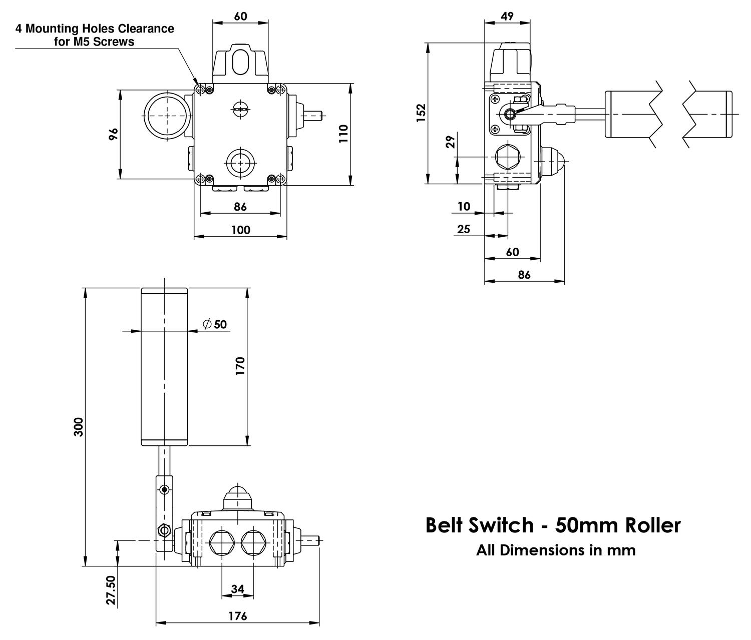 Belt Switch 50mm Roller (for Dimension).tif