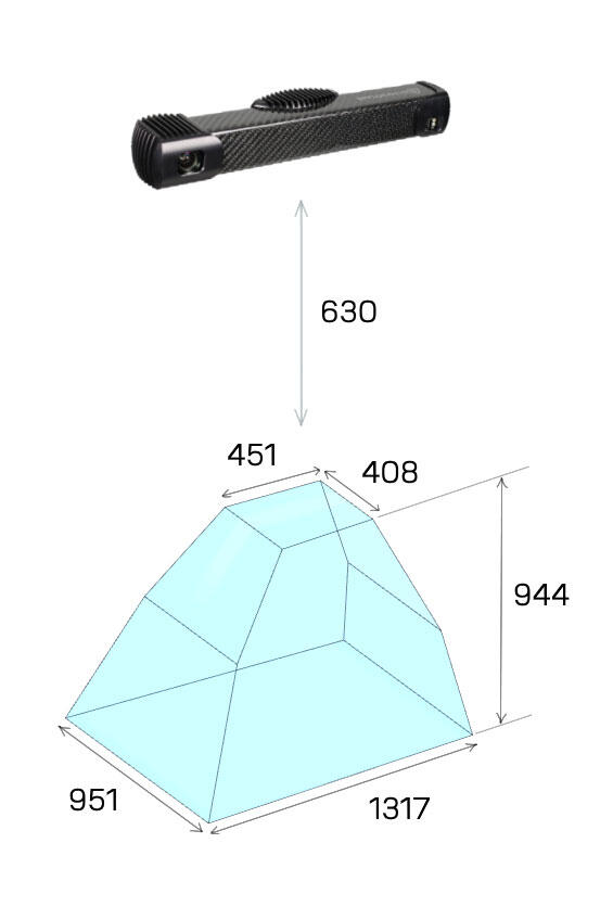Technical product with dimensions and design, suitable for B2B use