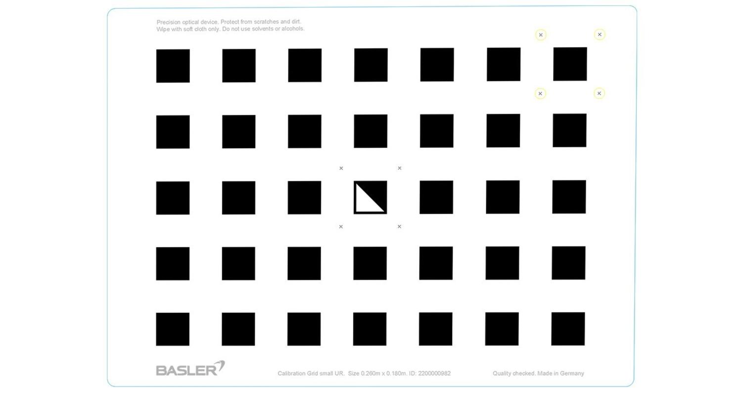Calibration grid for Basler stereo vision cameras