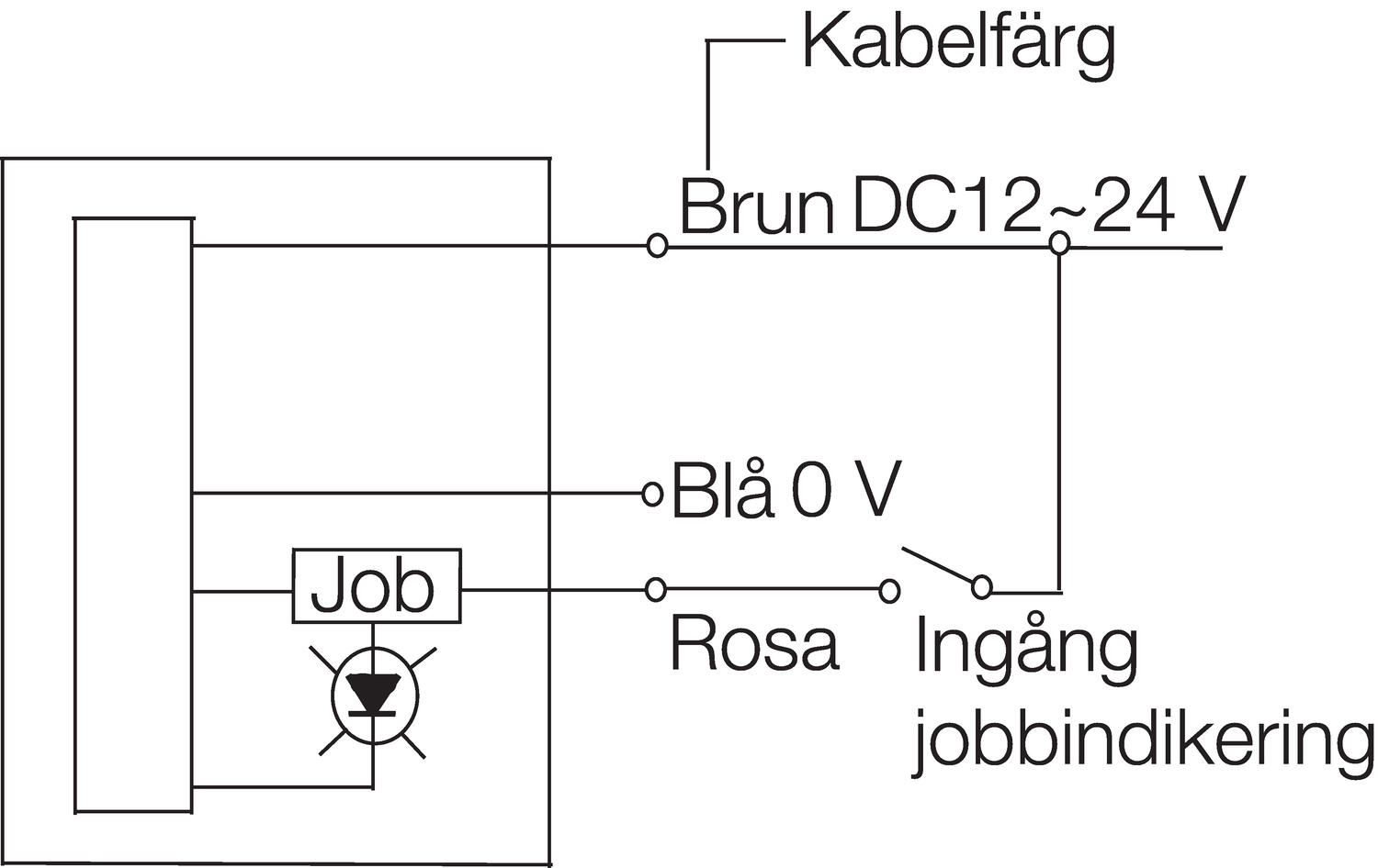 Connection, transmitter