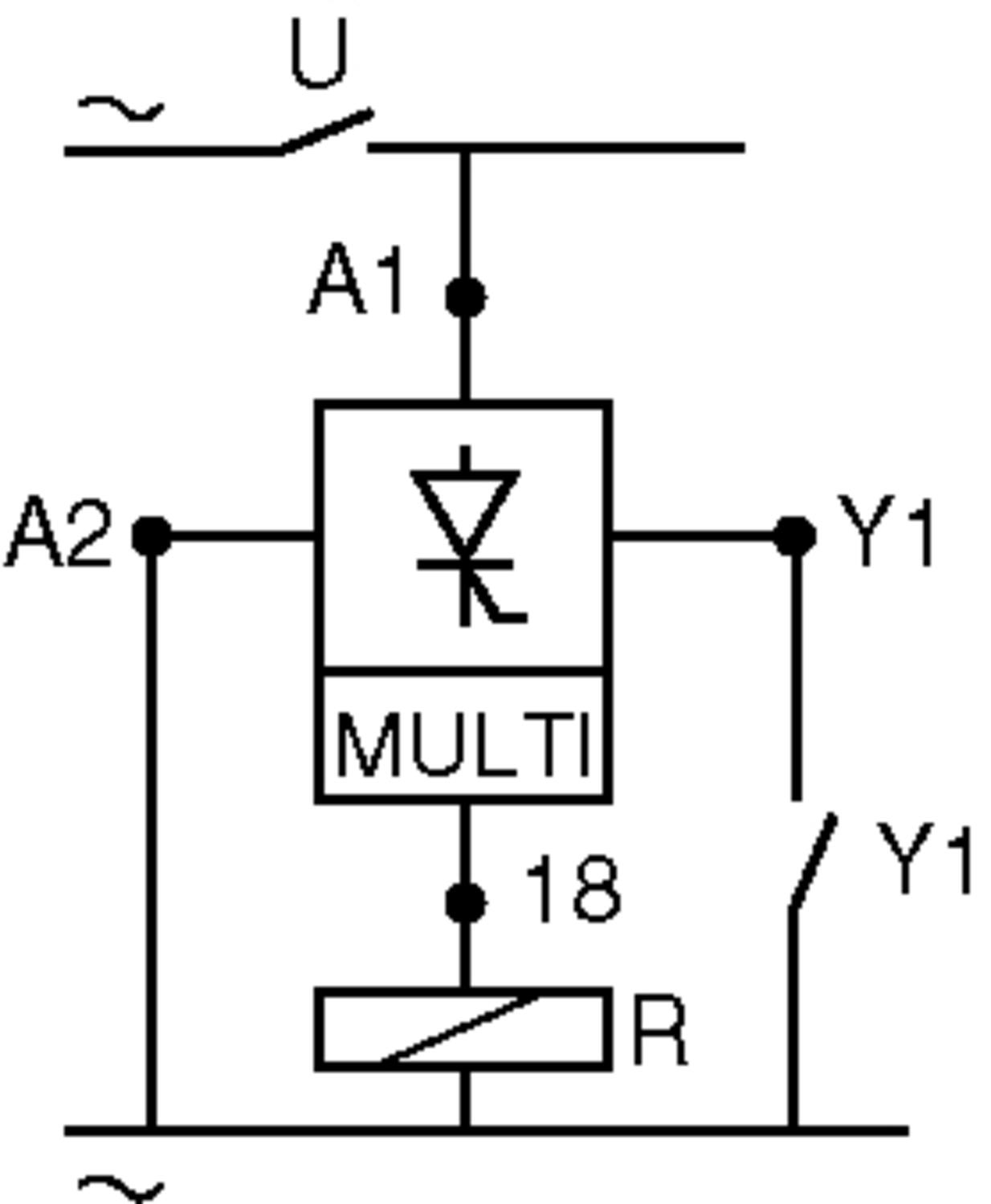 Connection diagram to function U