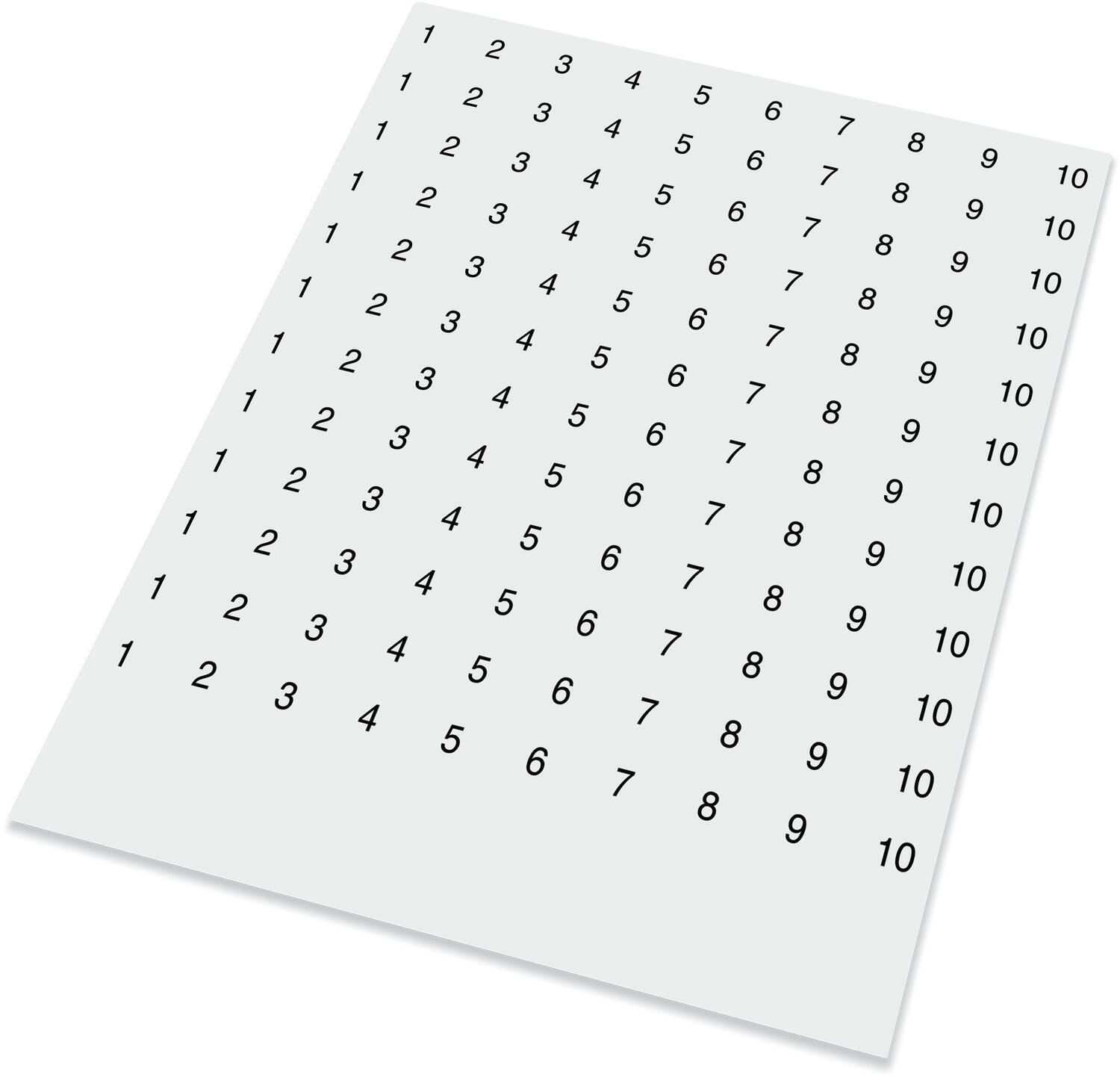 Conta-clip sheet of markers for PCB connectors