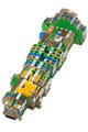 Conta-clip tension spring terminals mounted on DIN rail