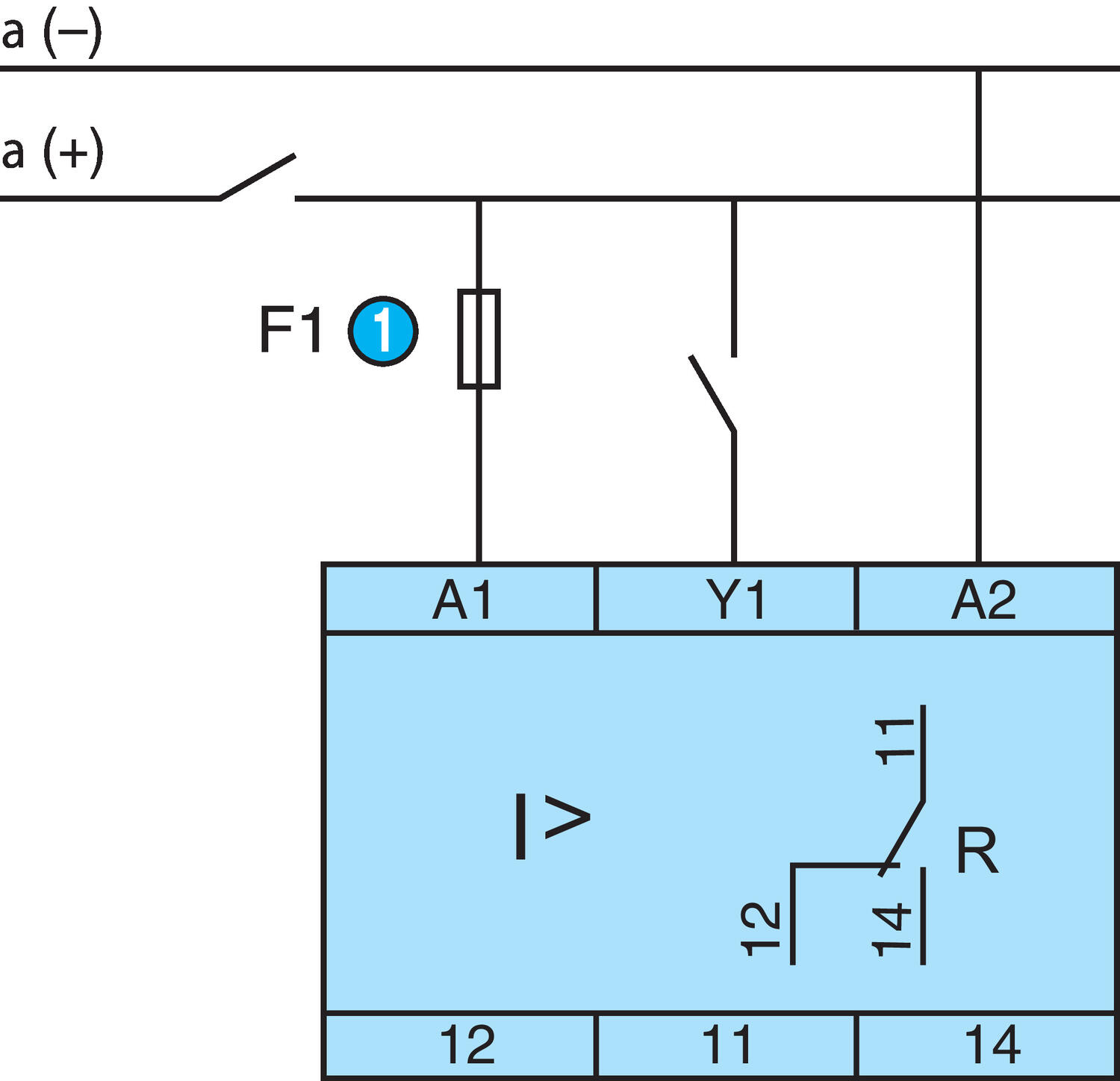 Control relay connection