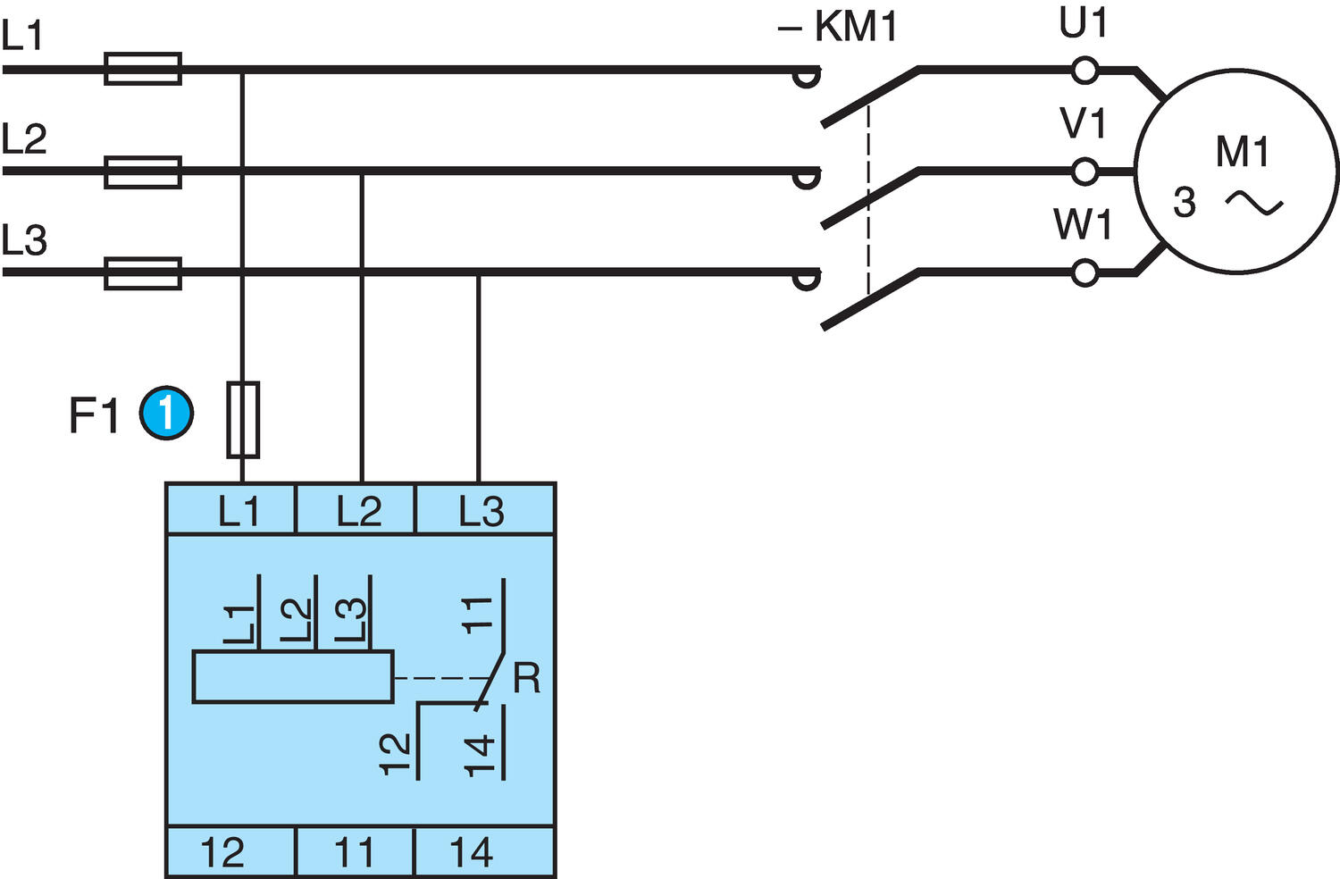 Control relay connection