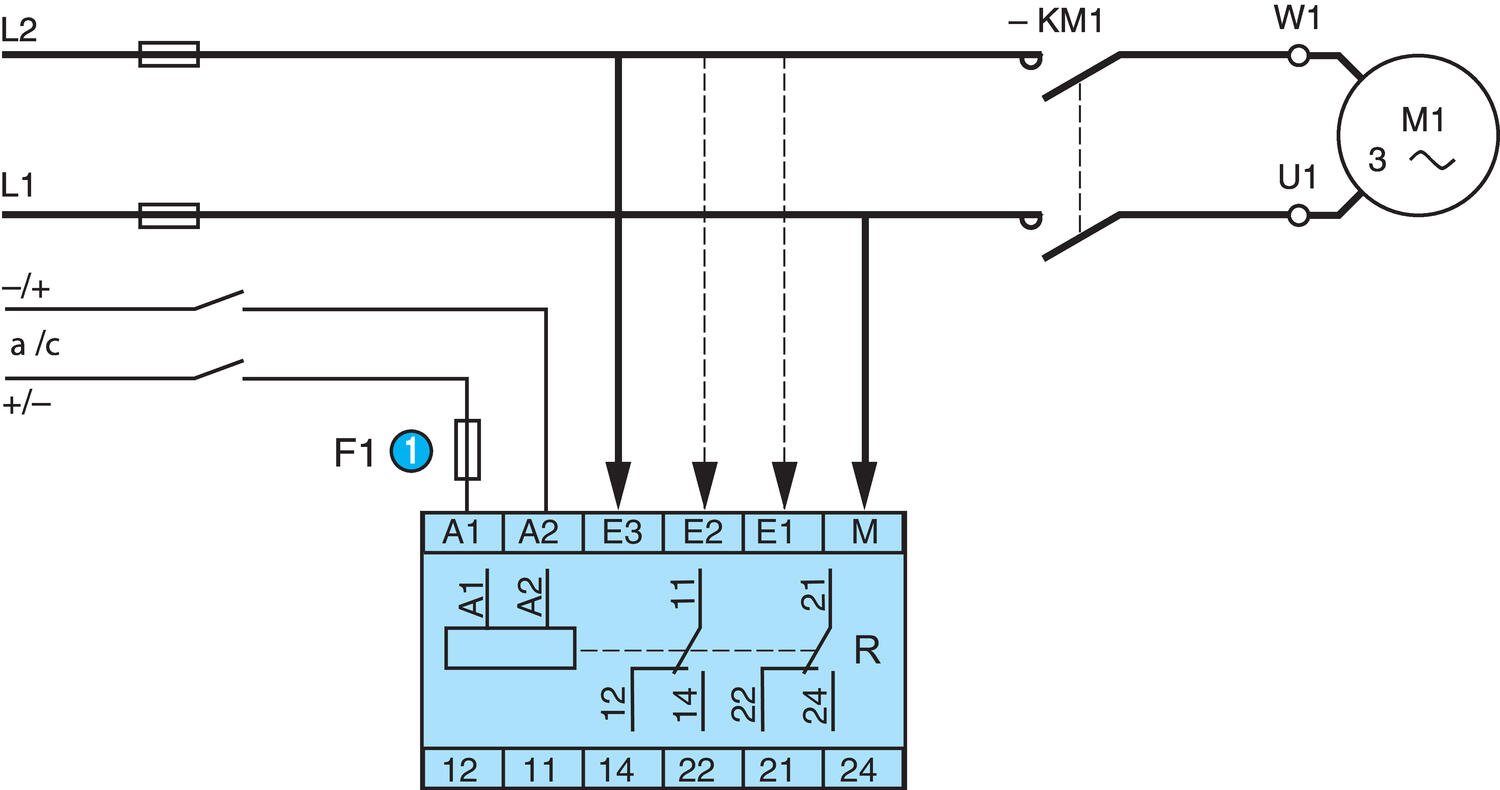 Control relay connection