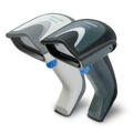 Datalogic Gryphon GD4100 black and white handheld barcode scanners