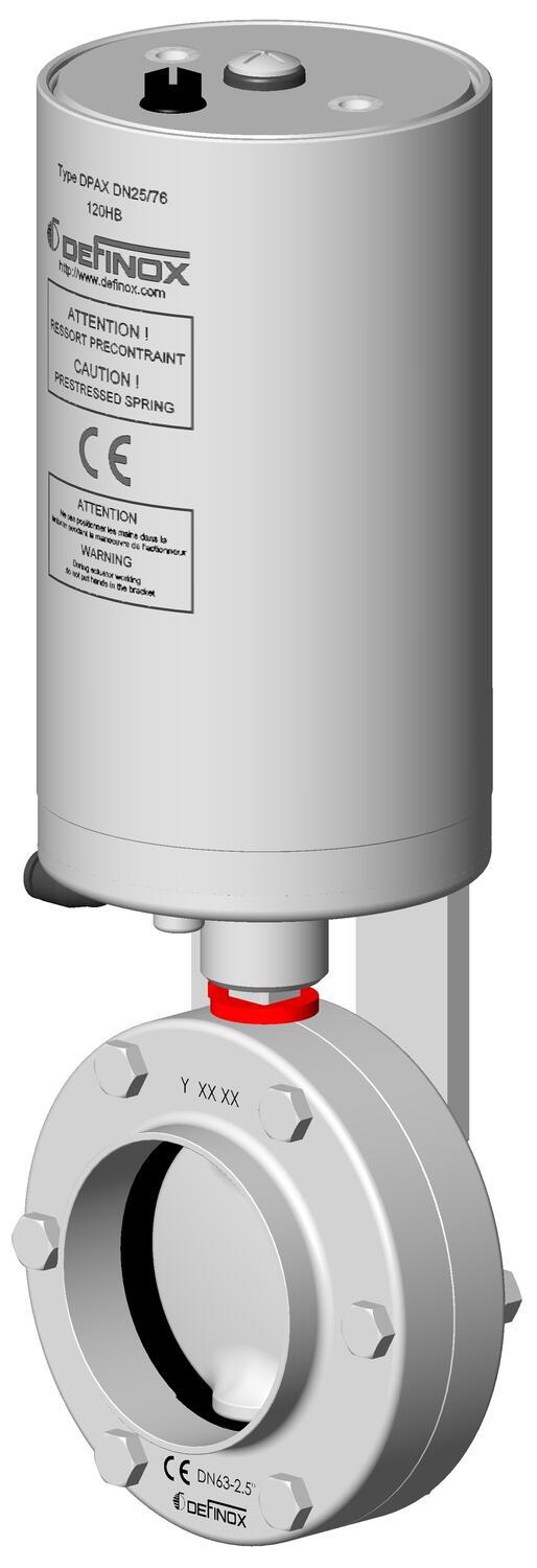Definox DPAX butterfly valve