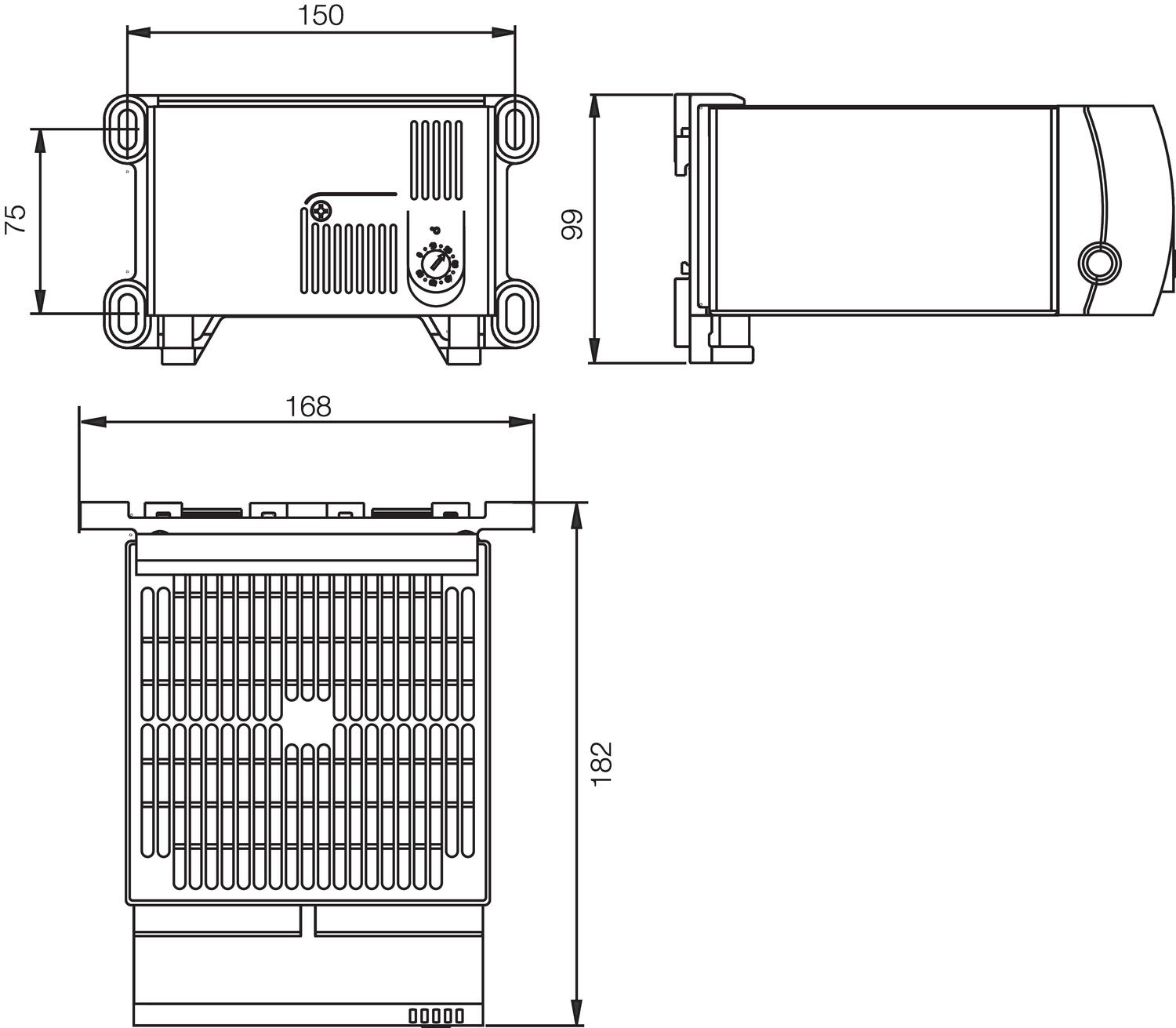 Dimension drawing to CR130.