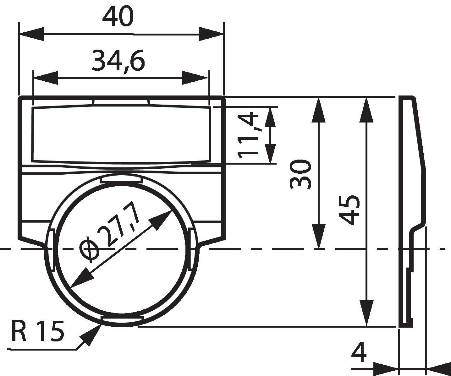 Dimensions large legend holder
