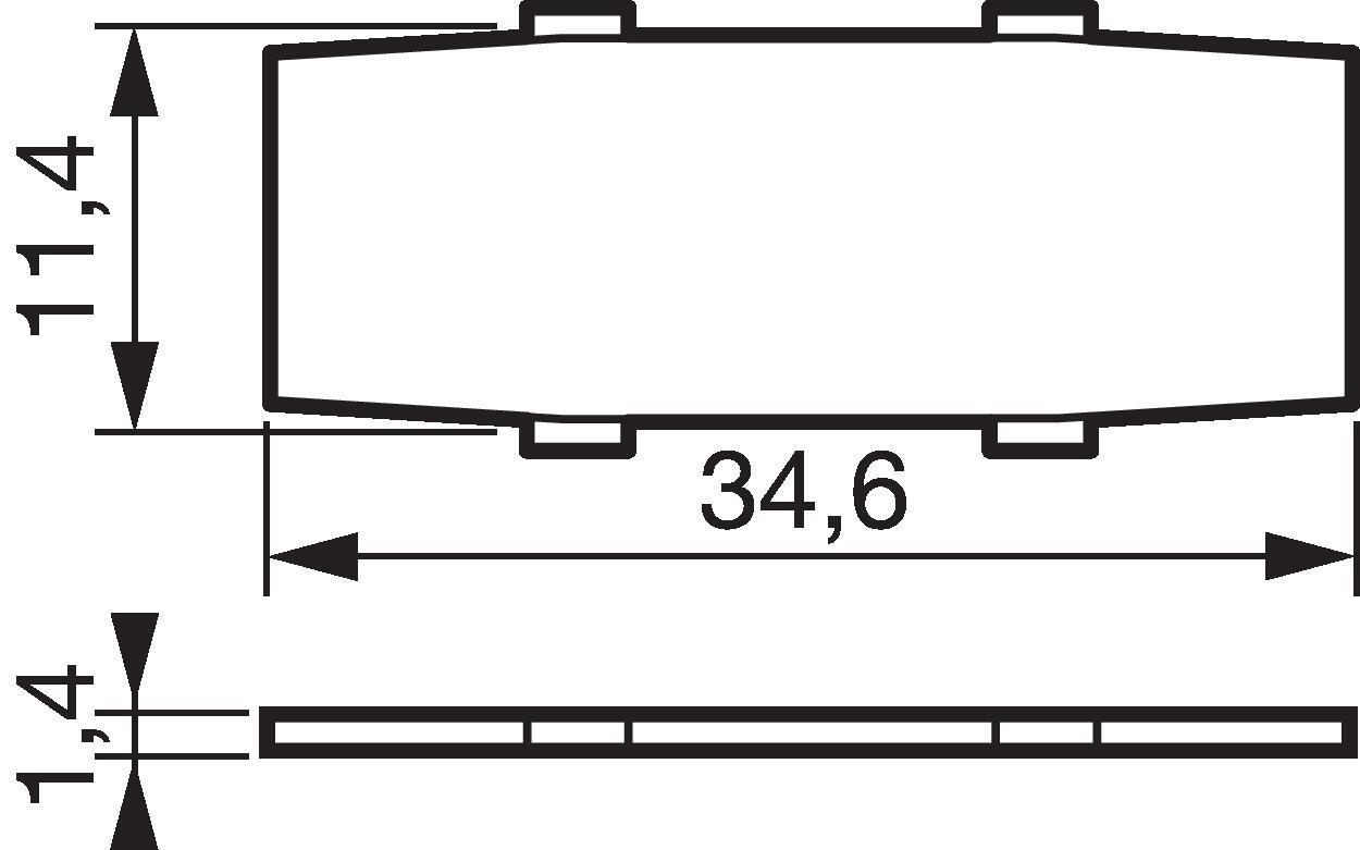 Dimensions legend plate