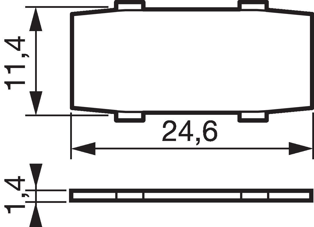 Dimensions legend plate
