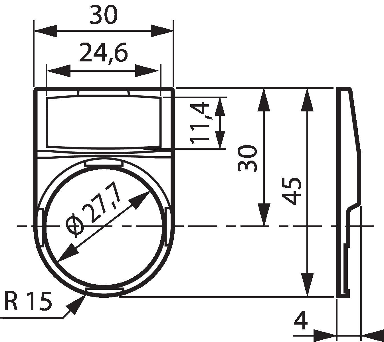 Dimensions small legend holder