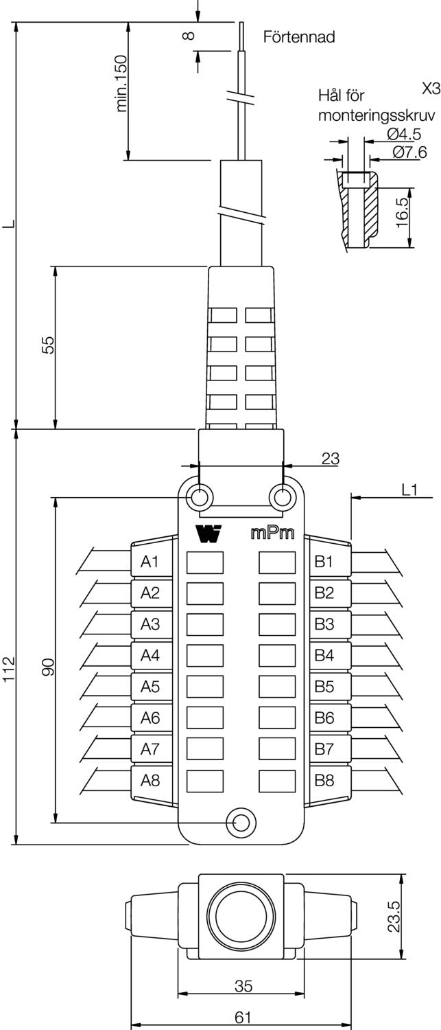 DIN-shiver/Mini-shiver, size 1