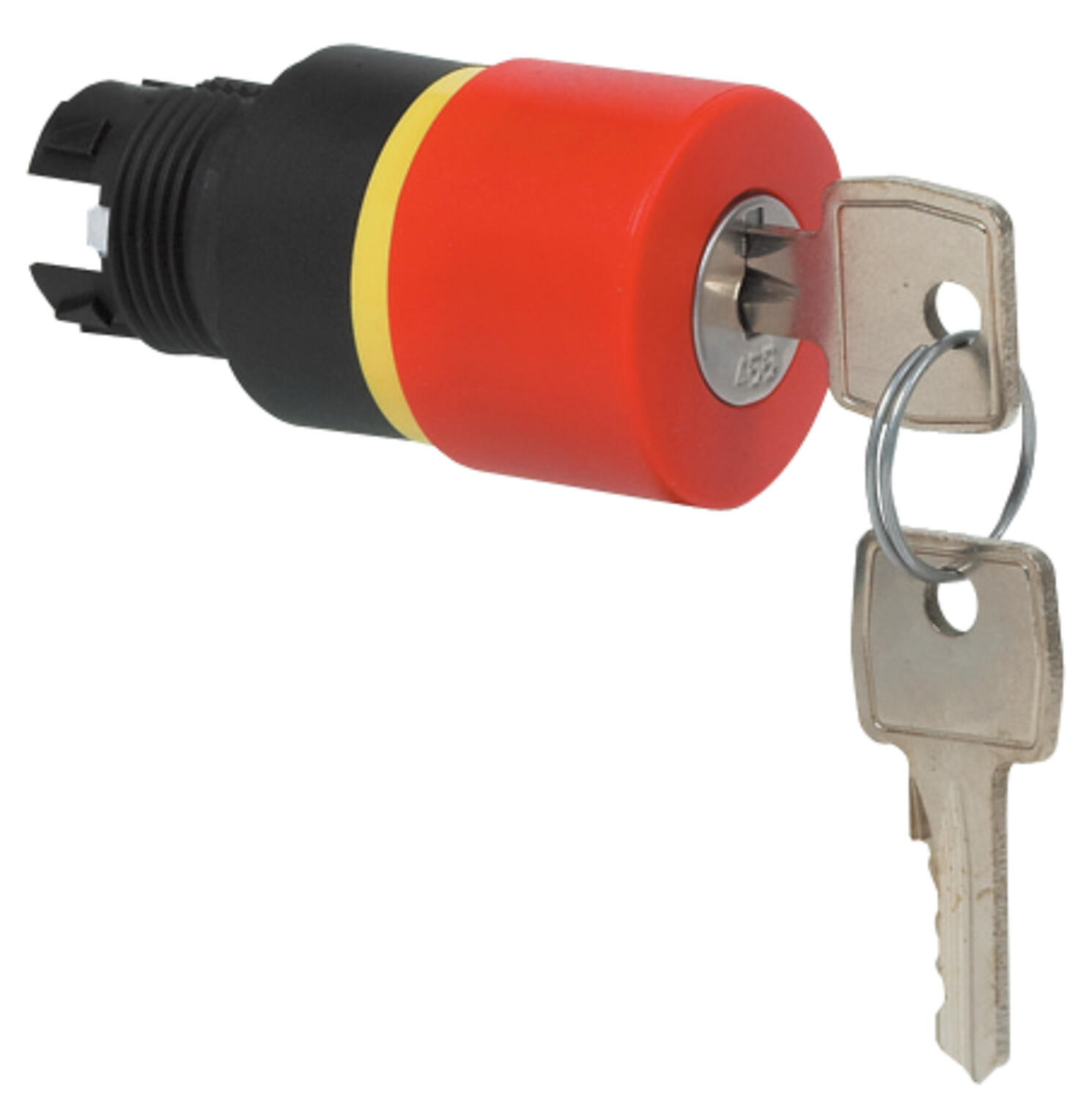 Emergency stop, key reset