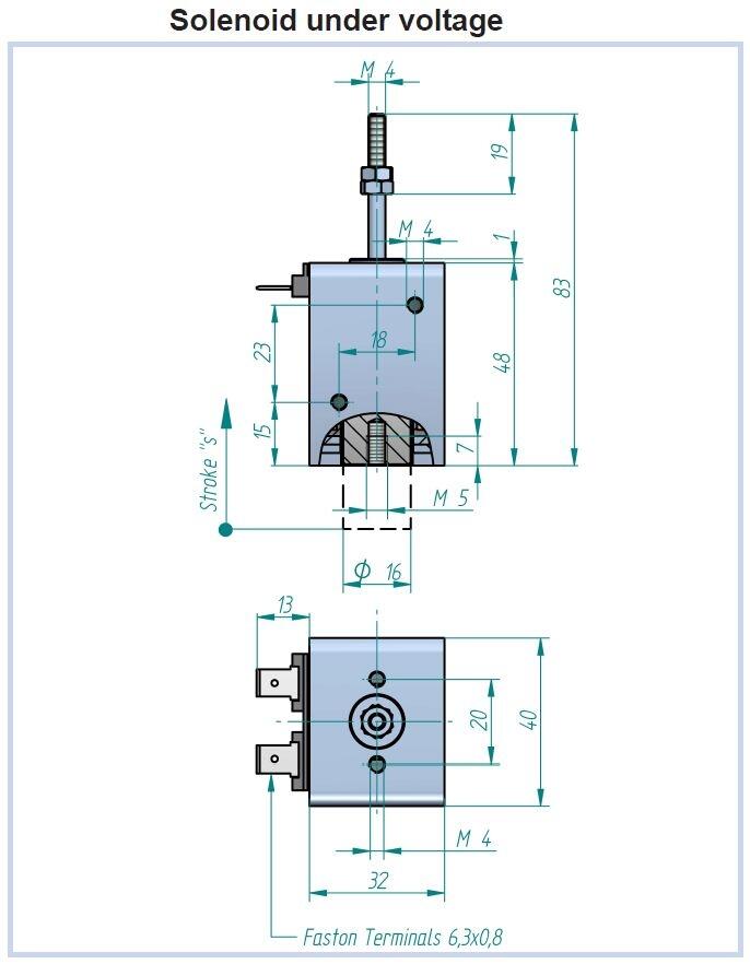 ER45 05/C dimensions