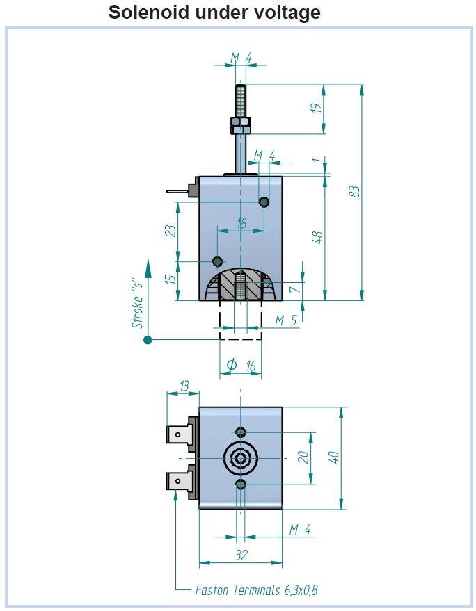 ER45 15/C dimensions