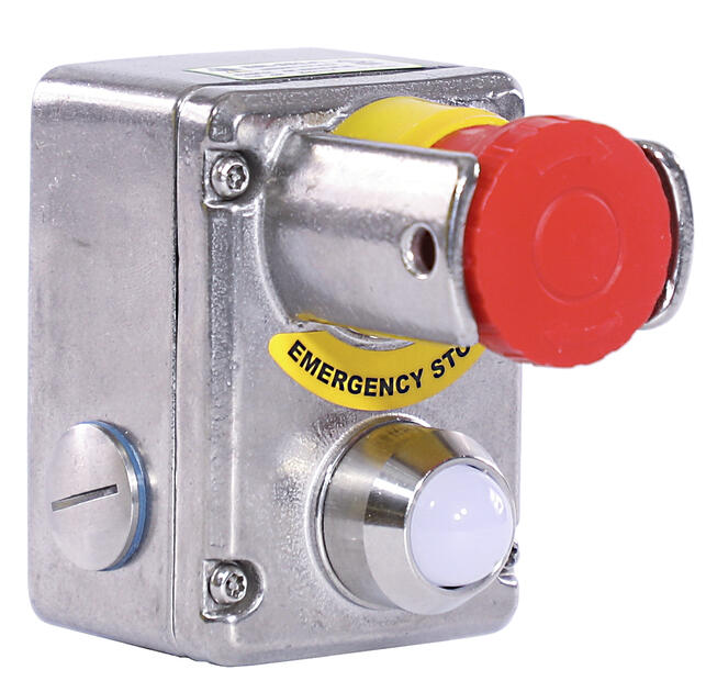 Emergency stop switch ESL-SS stainless steel IP69K IDEM | OEM Automatic Ltd