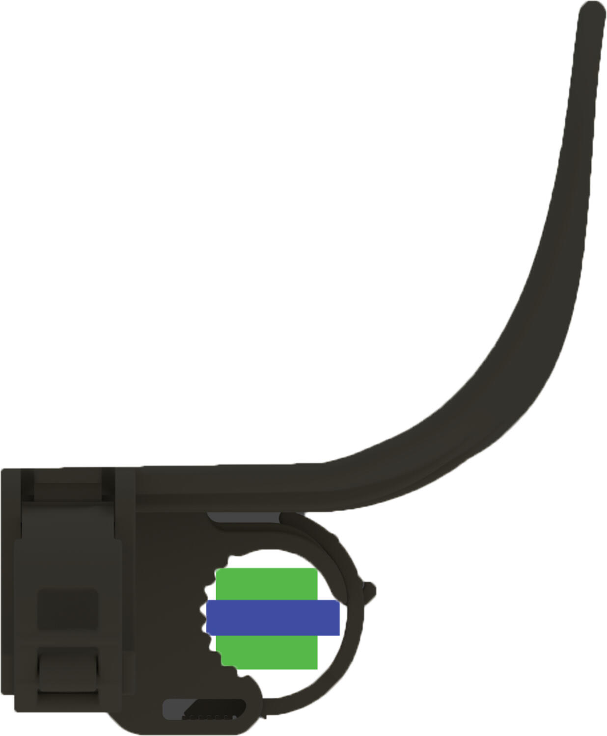 Hygienic door handle showing square handle sizes