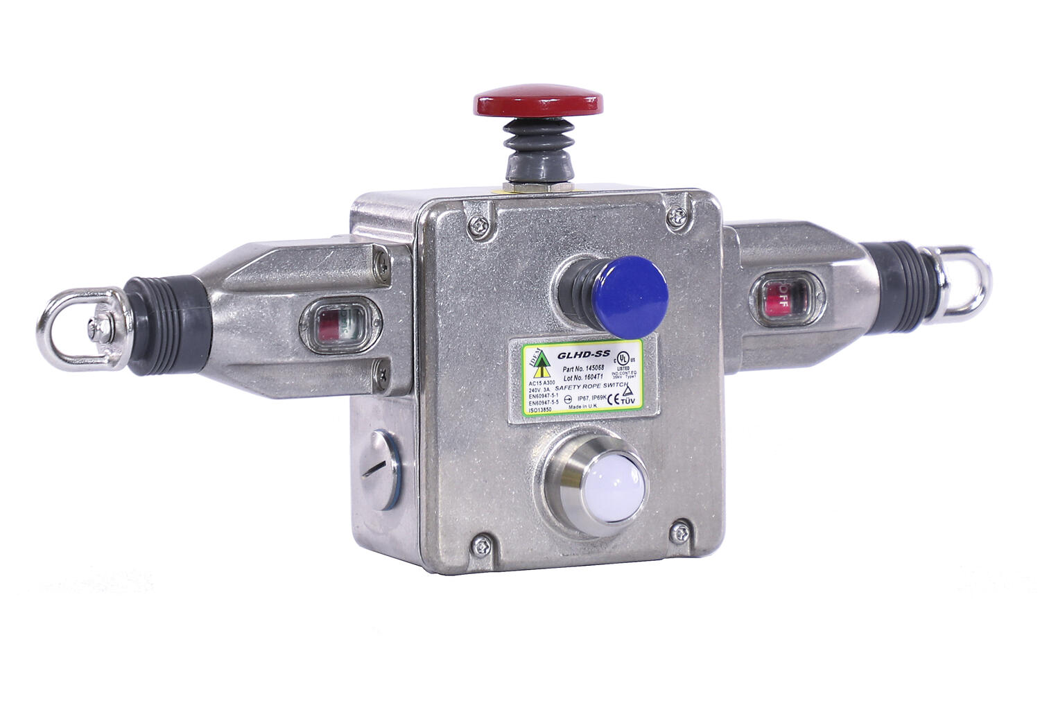 IDEM GLHD-SS wire switch in stainless steel