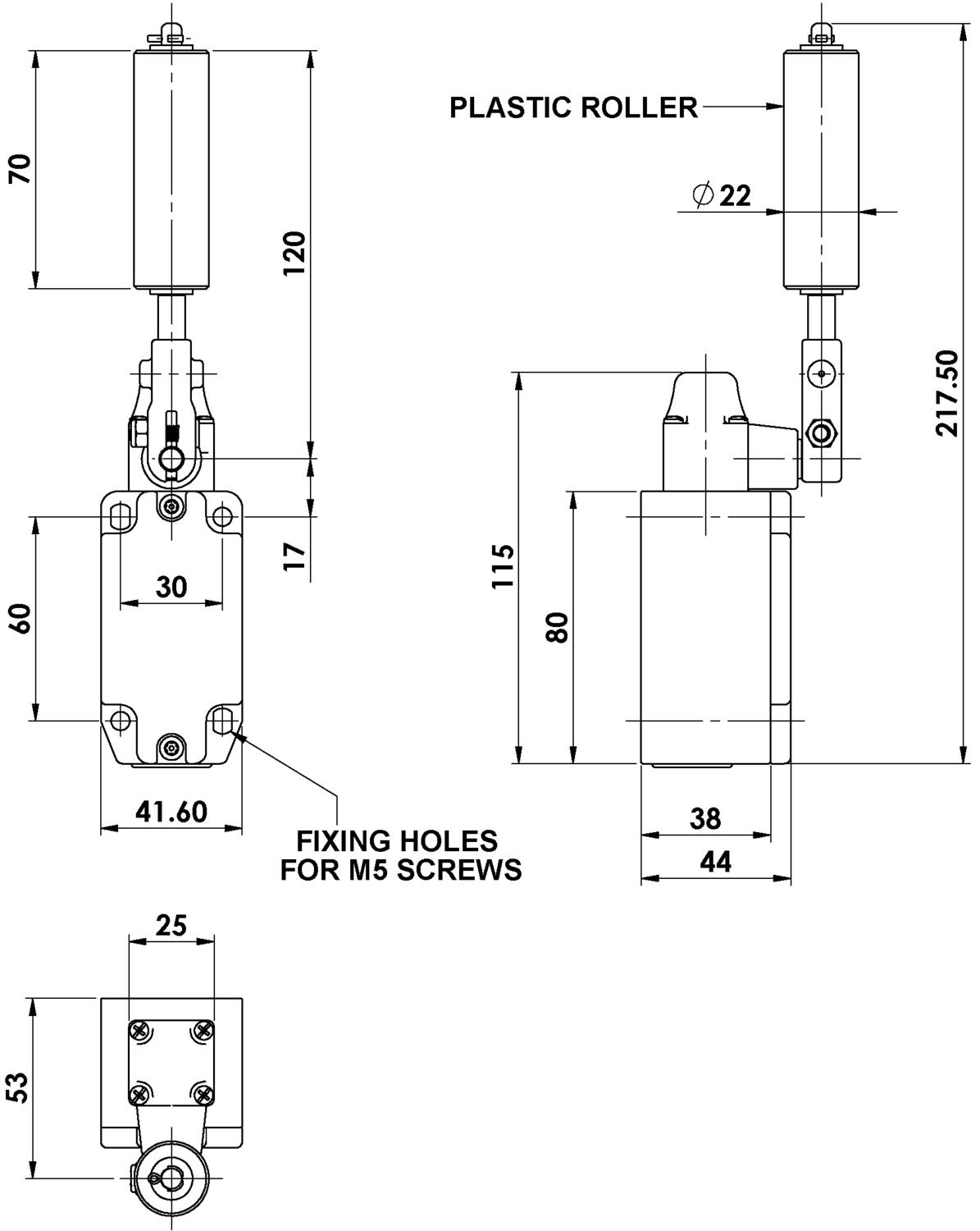 IDEM HLM-SS-CBA with plastic roller