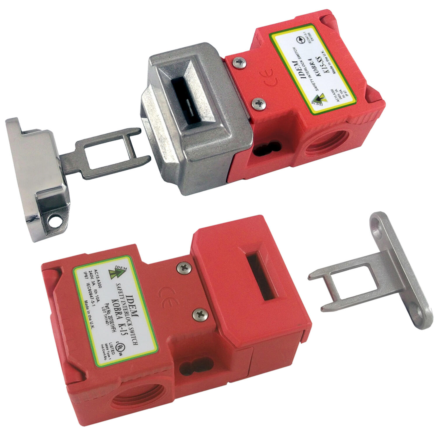IDEM K-15 and K-15 with SS head safety interlock switches
